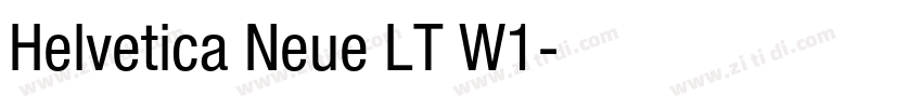 Helvetica Neue LT W1字体转换 Helvetica Neue LT W1字体转换